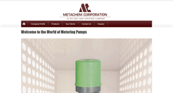 Desktop Screenshot of metachemcorporation.com